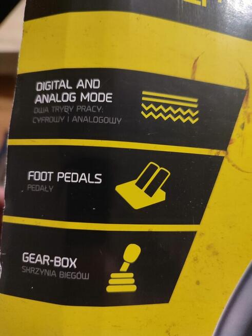 Kompletna Kierownica do gry + pedały + lewarek zmiany biegów