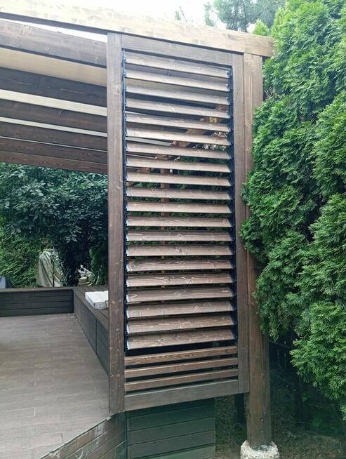 Ruchome deseczki shuttersy lamele ścianka ażurowa