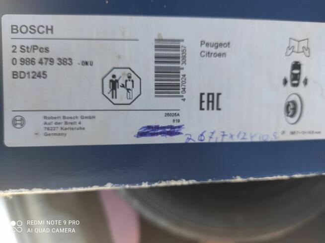 Tarcze hamulcowe tył peugeot 3008