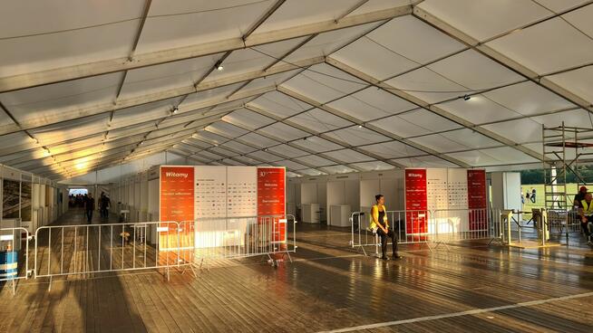 Wynajem, hala namiotowa o szerokości 25m, targi, wystawy...