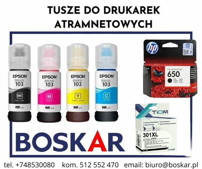 TUSZE DO DRUKAREK ATRAMENTOWYCH