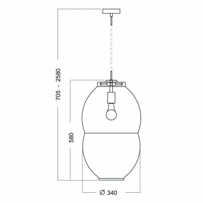 Duża lampa wisząca Miranda Long Z212110000 4concepts