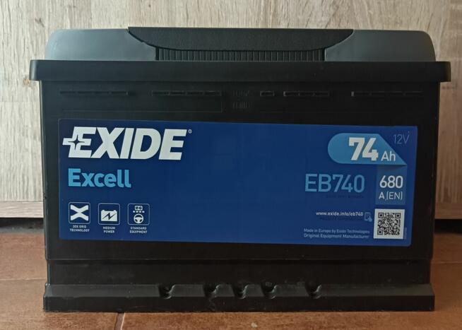 Akumulator EXIDE EXCELL 74Ah 680A EN PRAWY PLUS