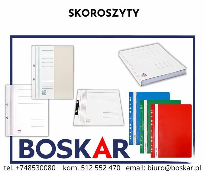 SEGREGATORY / TECZKI / SKOROSZYTY / KARTECZKI SAMOPRZYLEPNE