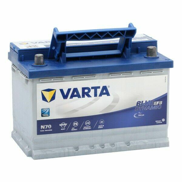 Akumulator 70Ah 760A VARTA Blue Dynamic EFB N70