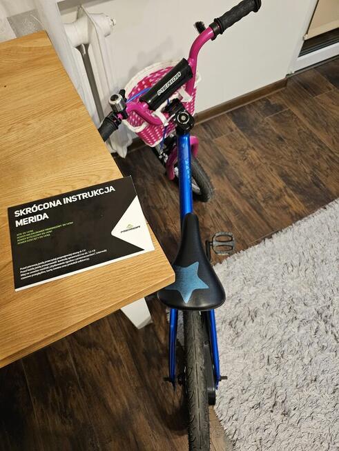 MERIDA MATTS J.16 ROWER DLA DZIECI+KÓŁKA BOCZNE DO NAUKI.