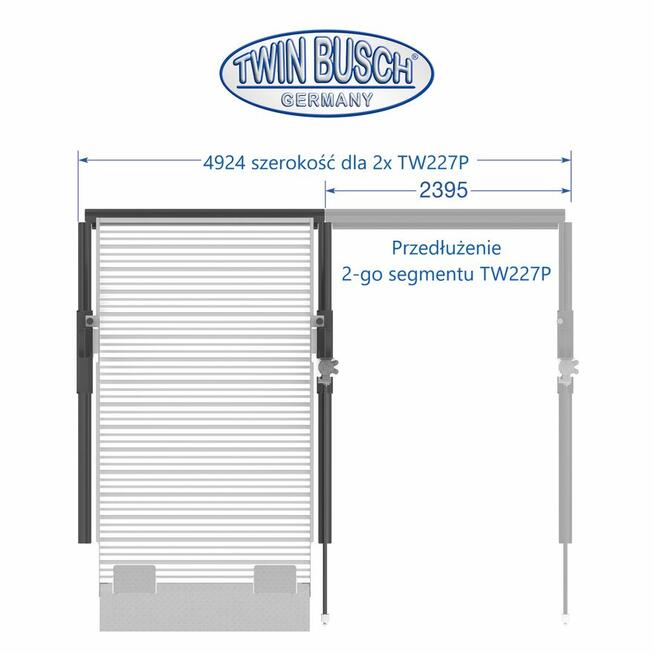 Podnośnik dwukolumnowy do parkowania TW 227P-G GREY-Line