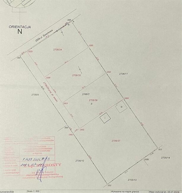 Działka budowlana Łochów nad rzeką Liwiec 900 m2. PKP, Pałac