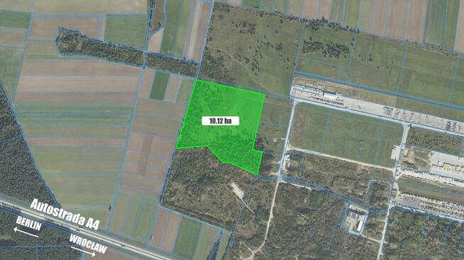 Inwestycyjna działka przy autostradzie A 4.