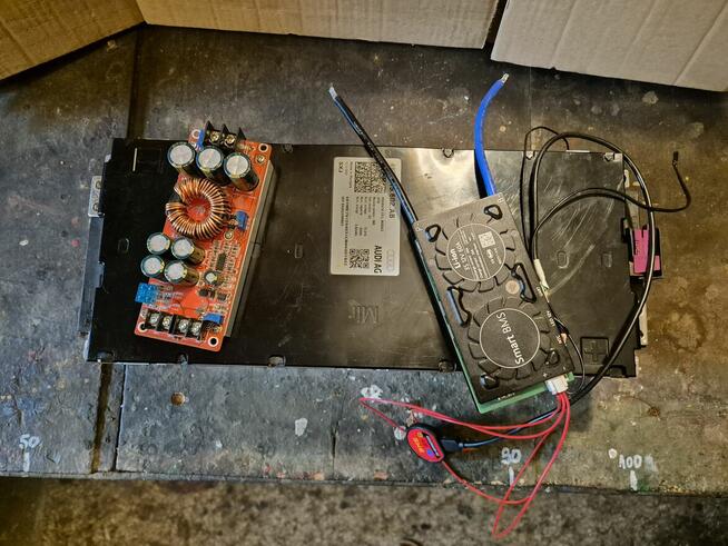Bateria z Audi e-tron +BMS +przetwornica DC/DC