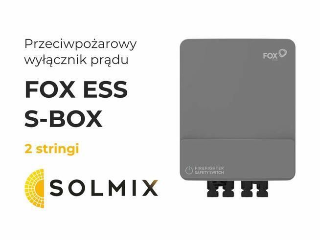 Przeciwpożarowy wyłącznik prądu FoxESS S-Box (2 stringi)