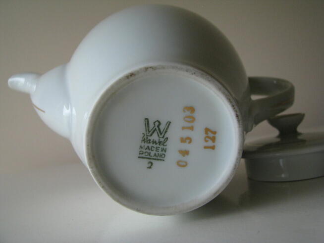 Dzbanek porcelanowy, imbryk Wawel Ruszczyński Julita PRL