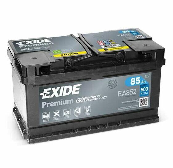 Akumulator Exide Premium 85Ah 800A EA852 PRAWY PLUS