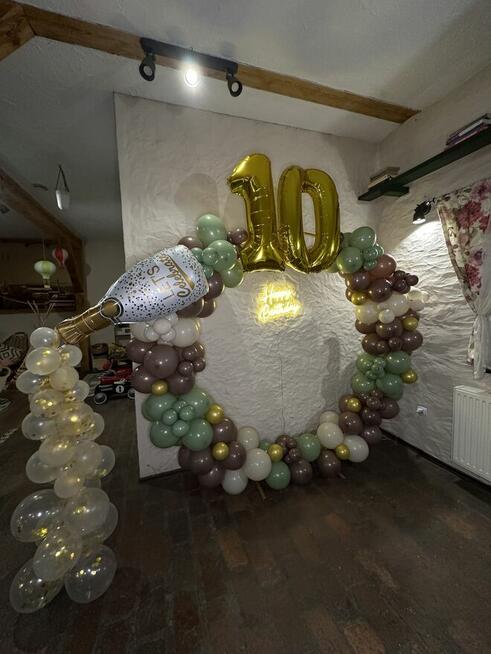 Girlandy Balonowe Balony na obręczy ścianki do zdjęć