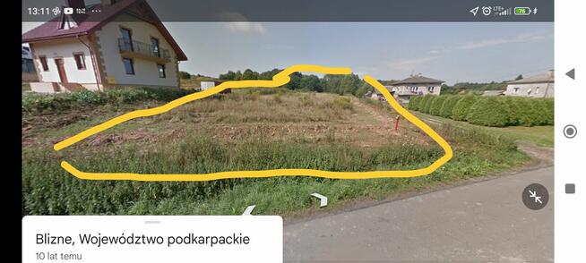 Działka budowlana 36 arów Blizne.