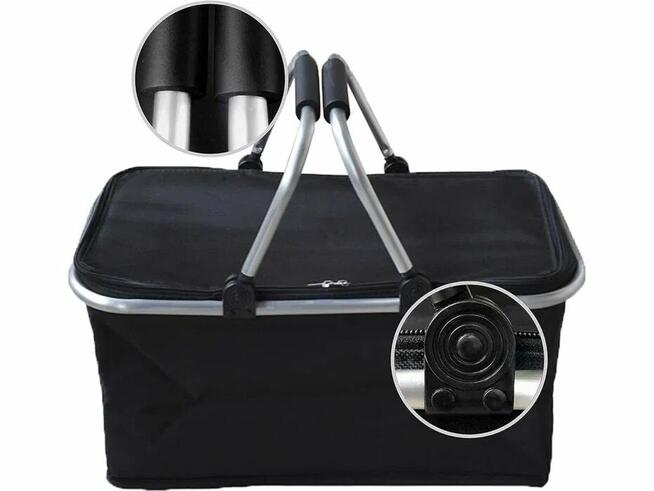 Piknikowy, termiczny kosz składany - na zakupy