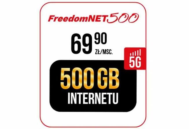 Internet mobilny 5G - 500 GB miesięcznie