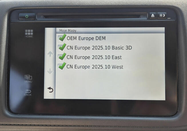 Mapa Honda Connect Garmin Europa 2025 Civic CR-V HR-V Jazz