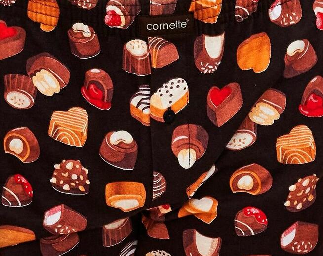 Bawełniane LUŻNE Bokserki CZEKOLADKI Cornette Warszawa