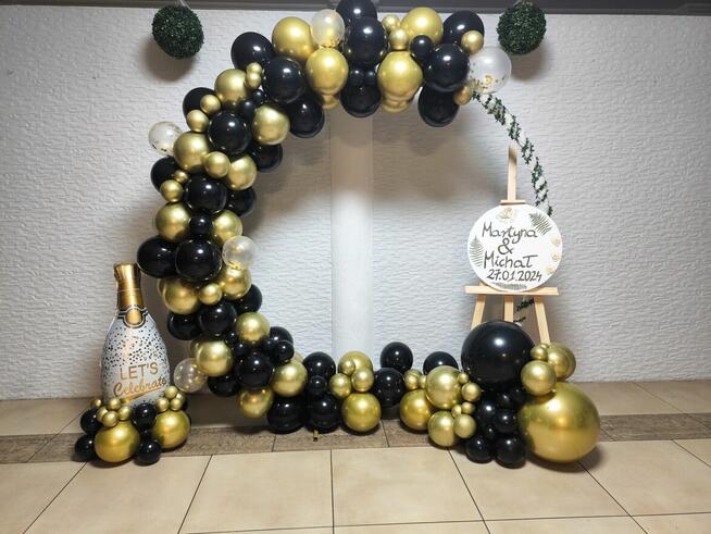 Girlandy Balonowe Balony na obręczy ścianki do zdjęć