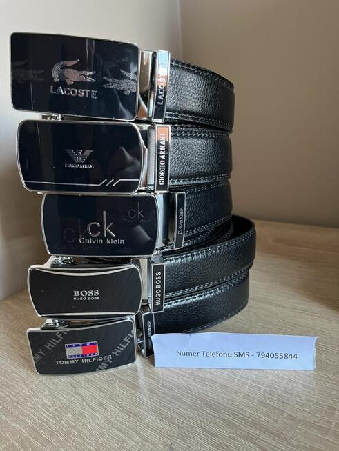 Skórzany Pasek Męski Hugo BOSS Calvin Klein Lacoste Armani
