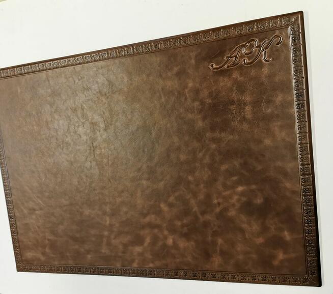 Skórzany podkład na biurko, skórzane zestawy, akcesoria lux