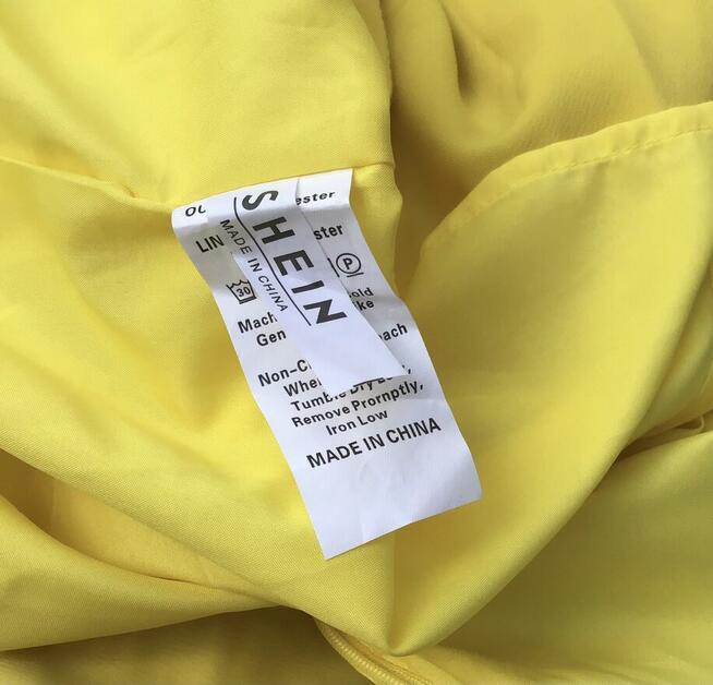 Cytrynowa sukienka, Shein, nowa, L