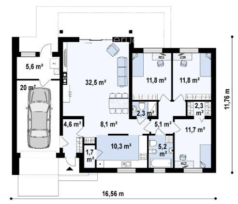 Dom jednorodzinny, wolnostojący Zdziechów 145m2