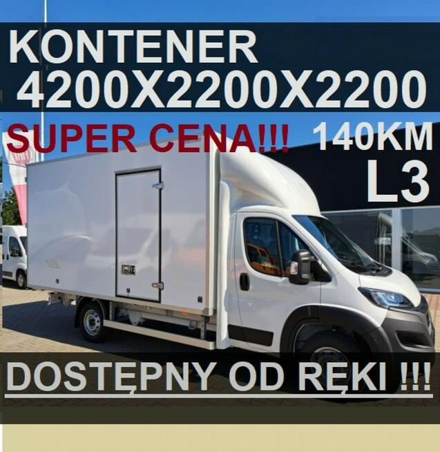 Fiat Ducato Kontener 140KM 4200x 2200x 2200 Super Cena Dostępny od ręki !  1813 zł