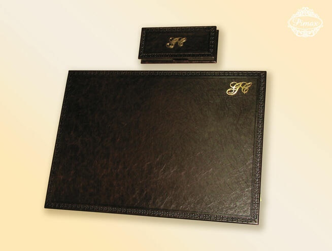 Skórzany podkład na biurko, skórzane zestawy, akcesoria lux