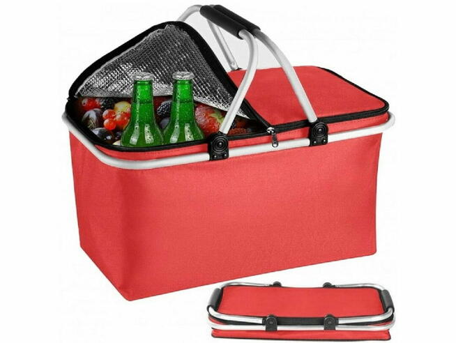 Piknikowy, termiczny kosz składany - na zakupy