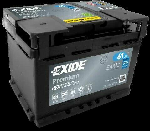 Akumulator 61Ah 600A Exide Premium EA612