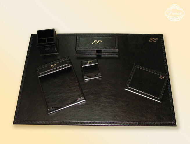 Skórzany podkład na biurko, skórzane zestawy, akcesoria lux