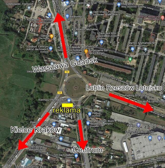 Lokale i Reklamy do wynajęcia Radom - biuro usługi magazyn