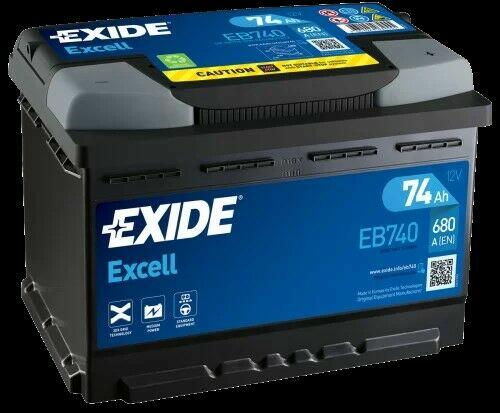 Akumulator 74Ah 680A Exide Excell EB740