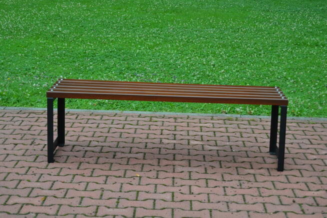 Ławka bez oparcia Parkowa Ogrodowa Miejska stalowa150cm W189