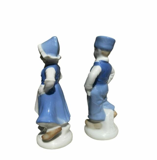 Para porcelanowych malowanych figurek