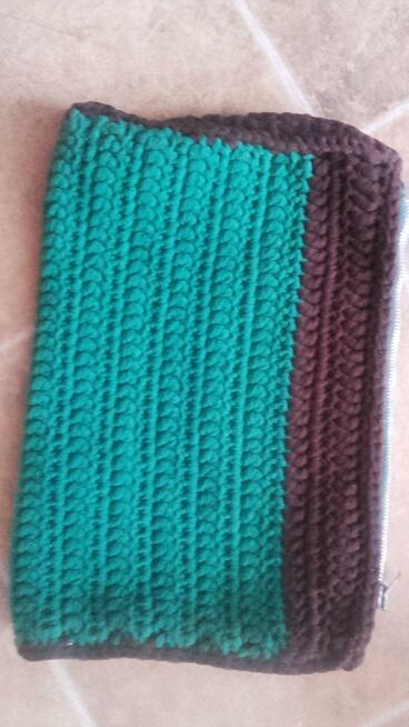 torba + kosmetyczka robione na szydełku