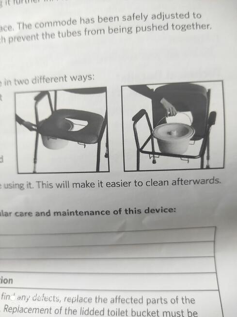 Krzesło zdrowotne wc