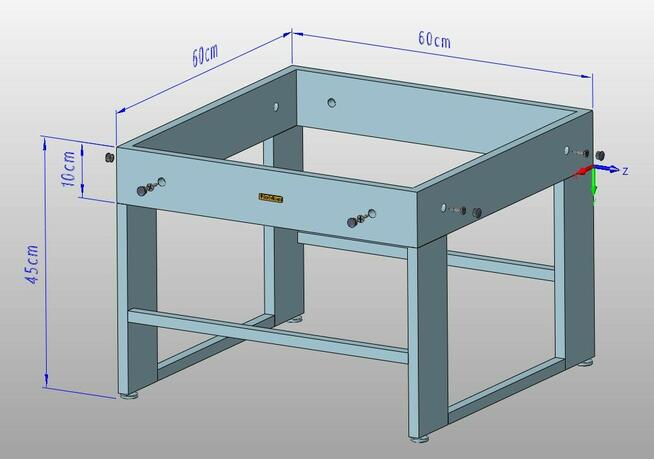 Stolik kawowy stelaż ława stół retro loft