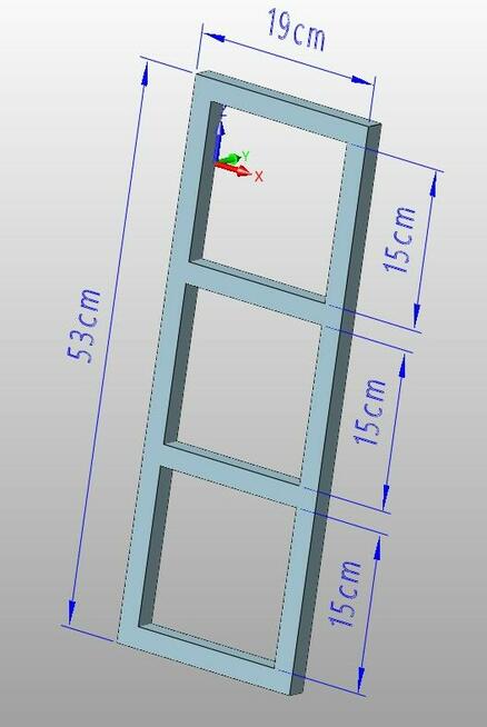 Stojak wiszący ramka na lince sufitowy dla ptaków i nie tylk