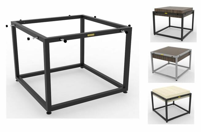 Stolik kawowy stelaż ława stół loft retro