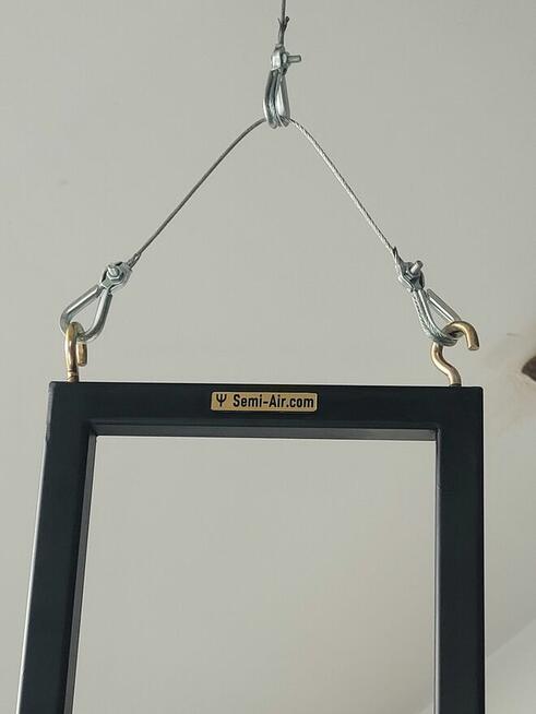 Stojak wiszący ramka na lince sufitowy dla ptaków i nie tylk