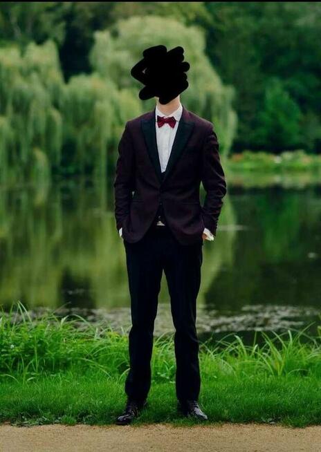 Garnitur Smoking Ślubny