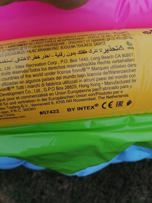 Tęczowy basenik dla dzieci Intex 57422NP 147x33 cm z defekte