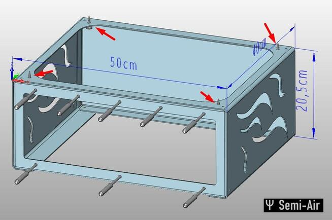 Konsola łazienkowa stelaż pod umywalkę nablatowa misa szafka