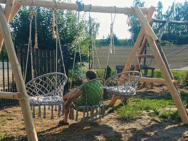 Huśtawka z grubej bali 3,5 m