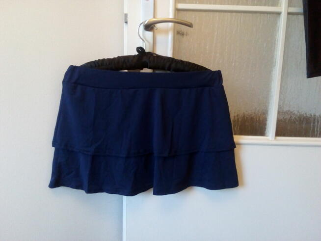 Spódniczka mini z falbanką, XL