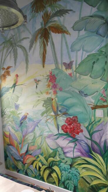 Artystyczne malowanie ścian, murale, trompe loeil, iluzja n