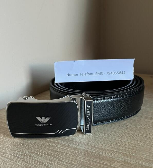 Skórzany Pasek Męski Armani Tommy Hilfiger Hugo BOSS Lacoste